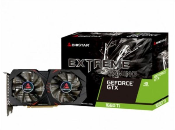 Vga biostar gtx1660ti 6gb gddr6, dvi-d ,hdmi ,dp, vn1666tf69