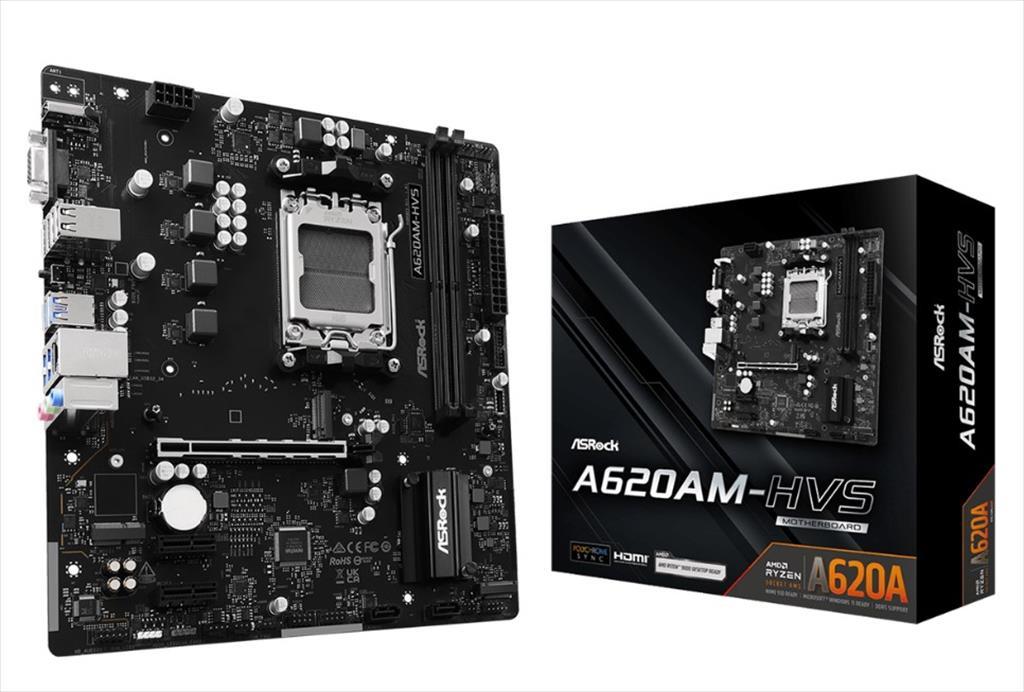 MB AM5 A620AM-HVS ASROCK, 2xDDR5 6800Mhz, 1xPCIex16 4.0, 2xPCIex1, 2x M.2, HDMI, VGA, 2xSATAIII, 90-MXBSR0-A0UAYZMB AM5 A620AM-HVS ASROCK, 2xDDR5 6800Mhz, 1xPCIex16 4.0, 2xPCIex1, 2x M.2, HDMI, VGA, 2xSATAIII, 90-MXBSR0-A0UAYZ - Image 4