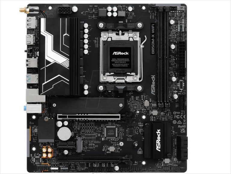MB AM5 B850M-X Wifi R2.0 ASROCK 2xDDR5 8200Mhz (O.C), HDMI, DP,  PCI-Ex16 5.0, 1xPCI-Ex4 4.0, 1xPCI-Ex1 4.0, 2x M.2 , 4xSATAIII, 2.5G LAN, WIFI6E, BT 5.2, 90-MXBSH0-A0UAYZ