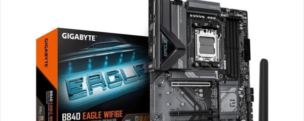 MB AM5 B840 EAGLE WIFI6E GIGABYTE 4xDDR5 8200Mhz (O.C), HDMI, DP, 1x PCI-Ex16 4.0,2x PCI-Ex4 3.0,1x PCI-Ex1 3.0 3xM.2,4xSATA3, 2.5G LAN, Wi-Fi 6E,BT 5.3