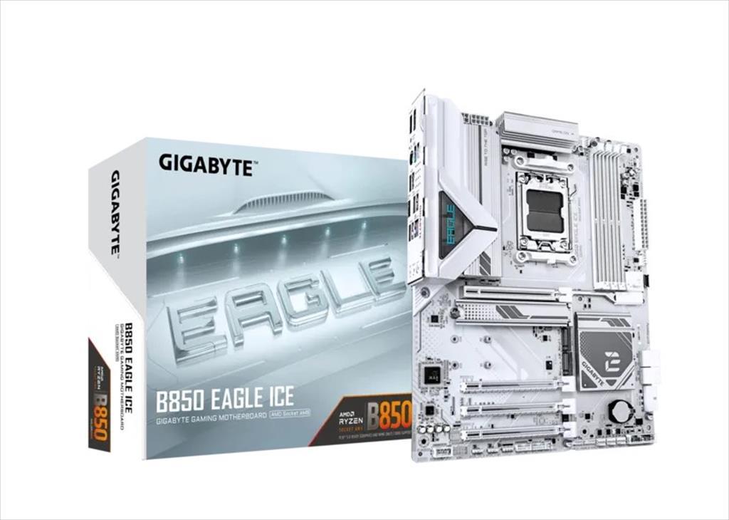 MB AM5 B850 EAGLE ICE GIGABYTE 4xDDR5 8200Mhz (O.C), DP, HDMI, PCI-Ex16 5.0, PCI-Ex4 4.0,2xPCI-Ex1 3.0, 3xM.2, 4xSATA3, 2.5GbE LAN - Image 4