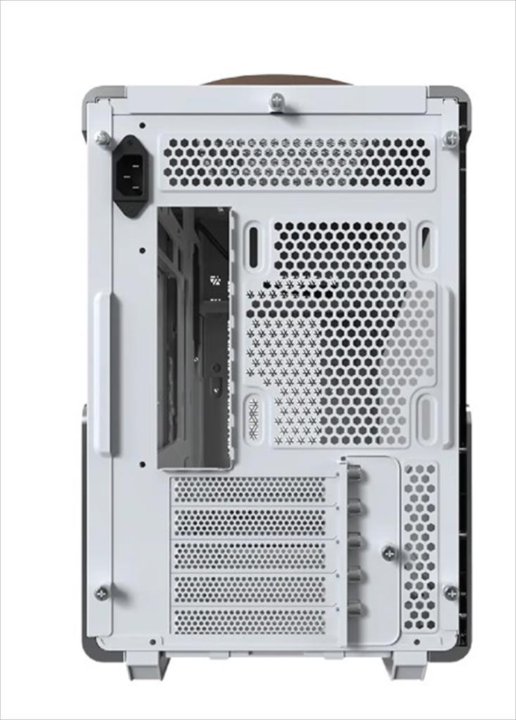 CASE MONTECH mATX HERITAGE w/ Tempered glass & Eco leather Finish, White - Image 4