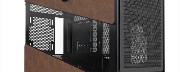 CASE MONTECH mATX HERITAGE w/ Tempered glass & Eco leather Finish, Black