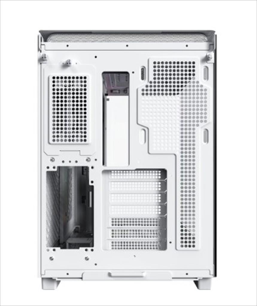 CASE MONTECH ATX Mid-Tower KING 95, x2 Tempered glass (one curved) + mesh Option, with ARGB Stripe, White, KING95W - Image 4