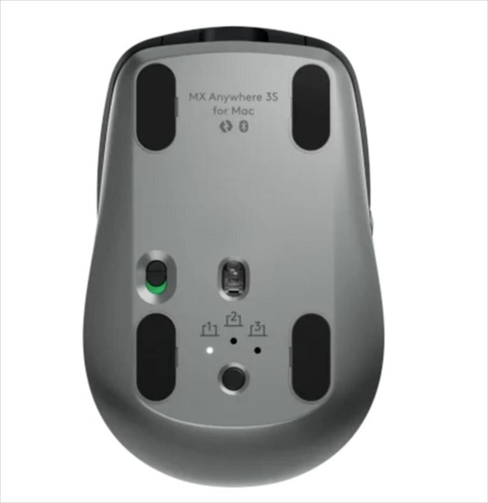 MOUSE WIRELESS LOGITECH MX Anywhere 3S for MAC w/Bluetooth Multi-device space grey, compatible with Bolt (not included), 910-006947 - Image 5