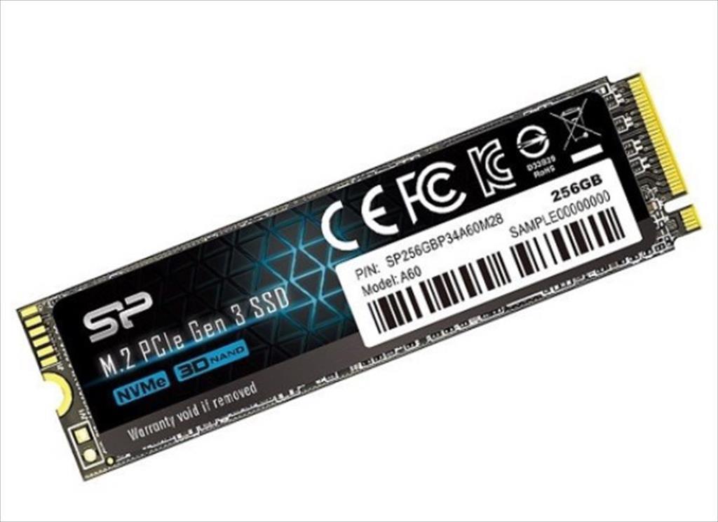 SSD M.2 256GB SILICON POWER A60 NVMe Gen3 2100MB/s/1200MB/s, SP256GBP34A60M28 - Image 2