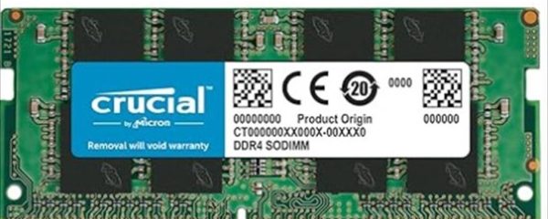 RAM SO DIMM DDR4 16GB 3200MHz CL22 CRUCIAL, CT16G4SFS832A