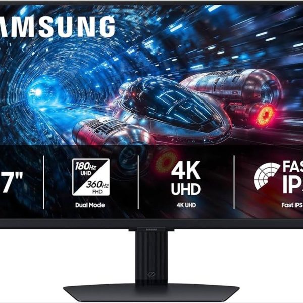 MONITOR 27" SAMSUNG ODYSSEY G7 G70F DUAL MODE (3840x2160/180Hz) (1920x1080/360Hz) , DP , 2xHDMI, 16:9 Fast IPS, G-SYNC Compatible, Black, LS27FG702EUXEN