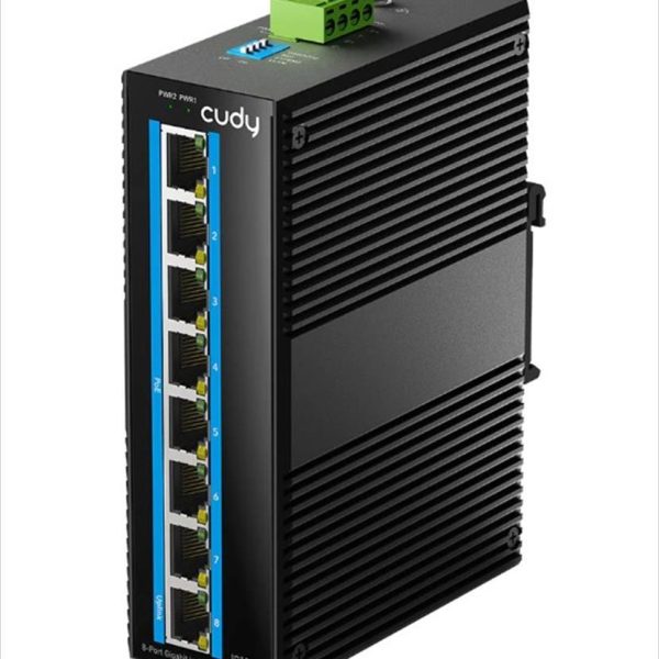 NET Switch CUDY INDUSTRIAL 8-port, IG1008P 8x10/100/1000M PoE+ Switch 65W
