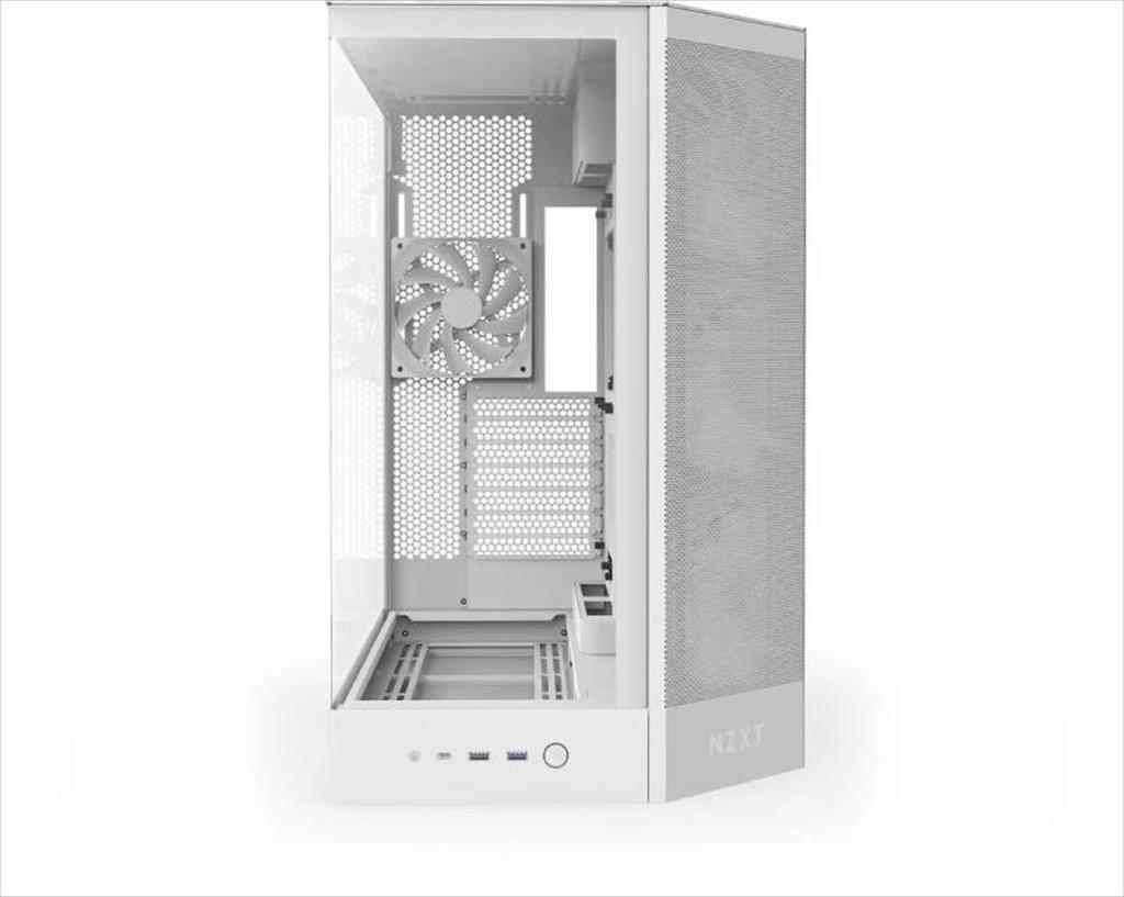 CASE NZXT ATX Mid-Tower H9 FLOW RGB (2025) w/2xWINDOWS + Top MESH, F420 RGB Core single-frame fan,F120Q (CV) fan, USB-C 3.2, 2xUSB-A 3.2, White CM-H92FW-R1 - Image 5