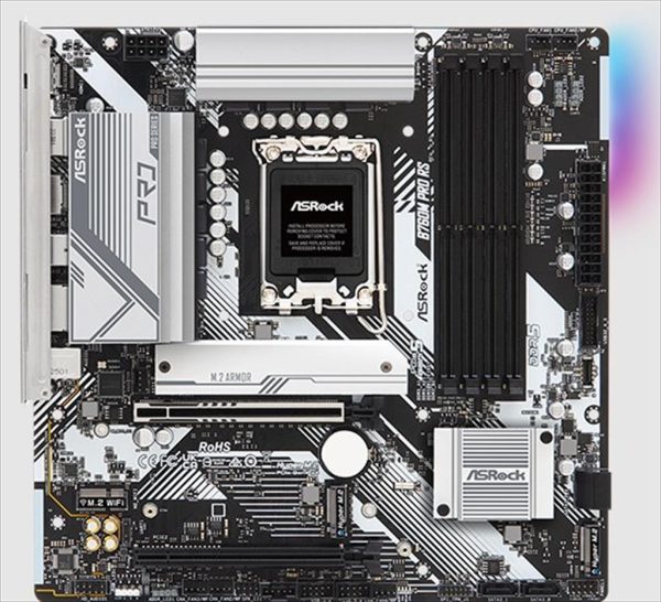 Mb 1700 b760m pro rs asrock ddr5, 4xddr5 7200mhz(oc), 3xm.2, hdmi, dp, pciex16 5.0, pciex4 3.0, 4xsataiii,2.5gb lan