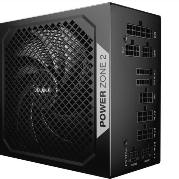 PSU 1200W BE QUIET! POWER ZONE 2 80 Plus PLATINUM FULL MODULAR, w/ 90° angled 12V-2x6, BP030EU
