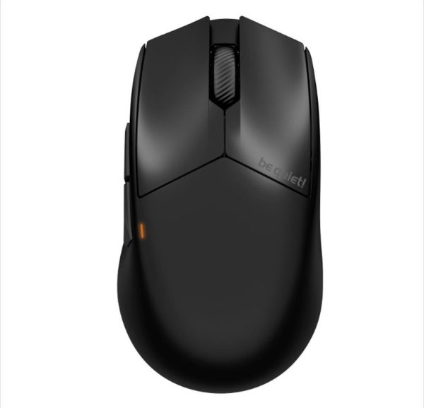 Mouse wireless usb be quiet! dark perk ergo (pixart paw3950 sensor), 32000 dpi, 55 g, 8k polling rate, 2.4ghz, ptfe glide skates, black, bm007