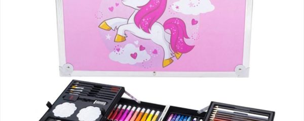 PAINTING ART SET FOR CHILDREN EXTRALINK (145 pieces) PINK UNICORN