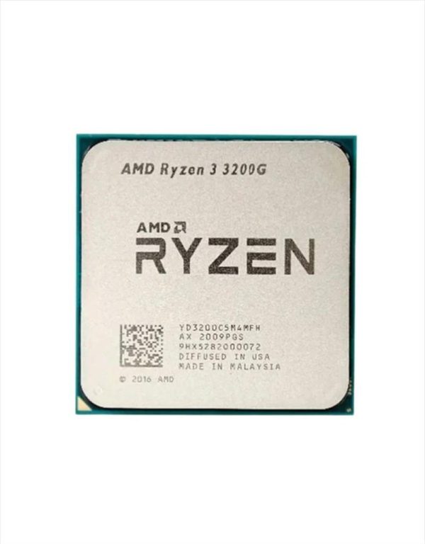 Cpu amd ryzen 3 3200g,quad core, 4,0ghz 6mb s.am4 vega 8 graphics tray, yd3200c5m4mfh