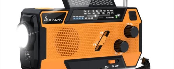 RADIO EXTRALINK SR-4000 SOLAR w/hand crank/dynamo, powerbank & SOS flashlight