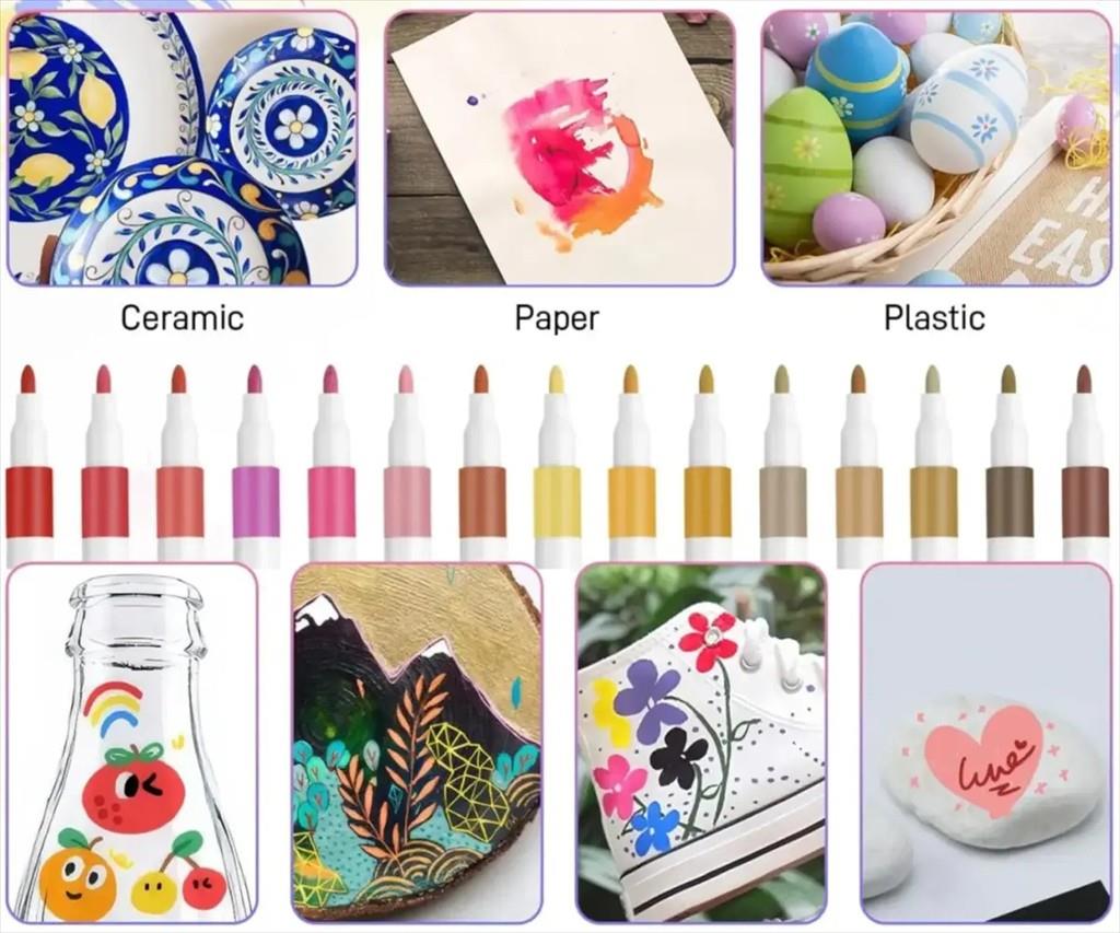 ACRYLIC MARKER SET EXTRALINK (12 colors) - Image 4
