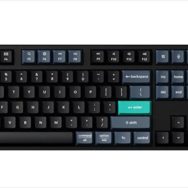 KEYBOARD WIRELESS KEYCHRON B36 SCISSOR MECHANISM FULL SIZE Multi-Device (Wired, 2.4Ghz,Bluetooth), Deel Black, B36-K9