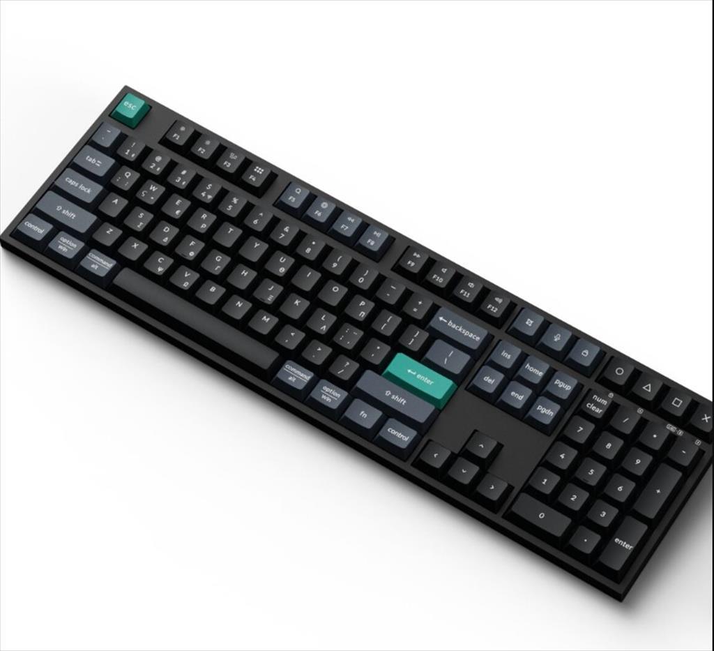 KEYBOARD WIRELESS KEYCHRON B36 SCISSOR MECHANISM FULL SIZE Multi-Device (Wired, 2.4Ghz,Bluetooth), Deel Black, B36-K9 - Image 4