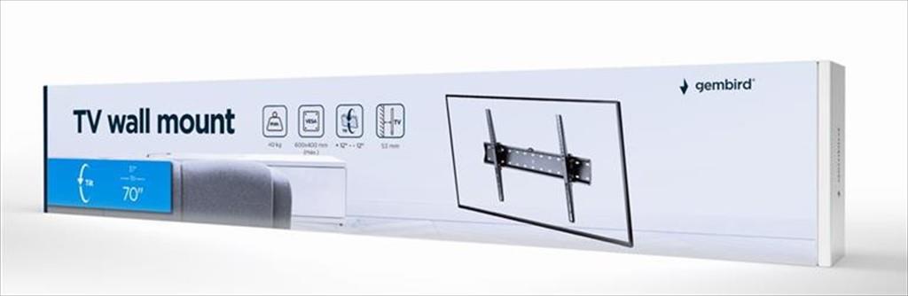 TV WALL MOUNT 37-70" 40kg  GEMBIRD, Fixed, WM-70T-02 - Image 2