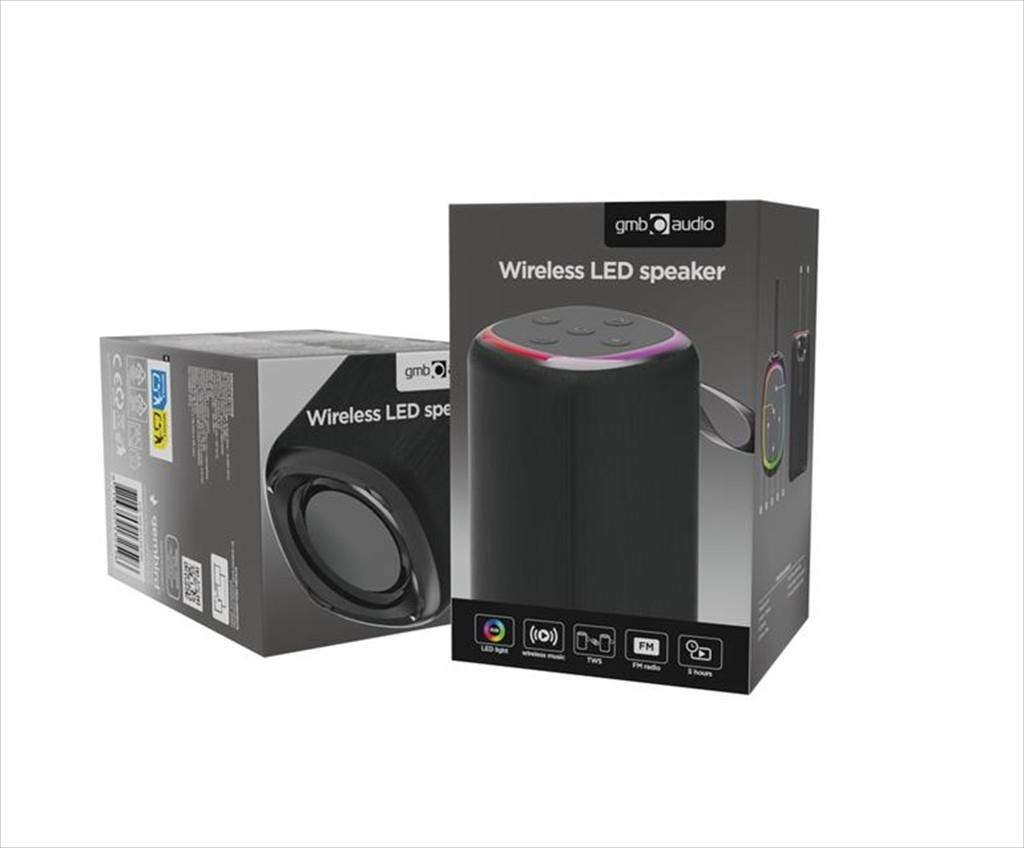 SPEAKERS BLUETOOTH GEMBIRD SPEAKER LED, 3W, USB Type-C, SPK-BT-LED-08S - Image 2