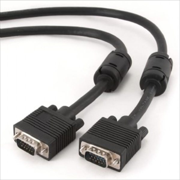 CABLES MONITOR VGA M-M 5m PREMIUM Dual Shielded w/ Ferrite Core CABLEXPERT, CC-PPVGA-5M-B