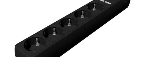 CABLES POWER EXTENSION GEMBIRD 1.5m 5xSHUKO, 2x USB, Black, SPG5-U2-5-02
