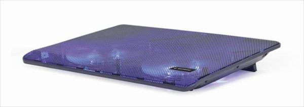 Notebook stand cooler gembird 15.6", 2x fans, blue led, usb, nbs-2f15-05