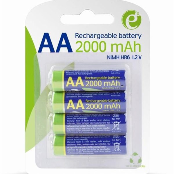Battery GEMBIRD RECHARGEABLE, 4xAA HR6, 2000mAh, EG-BA-AA20R4-01