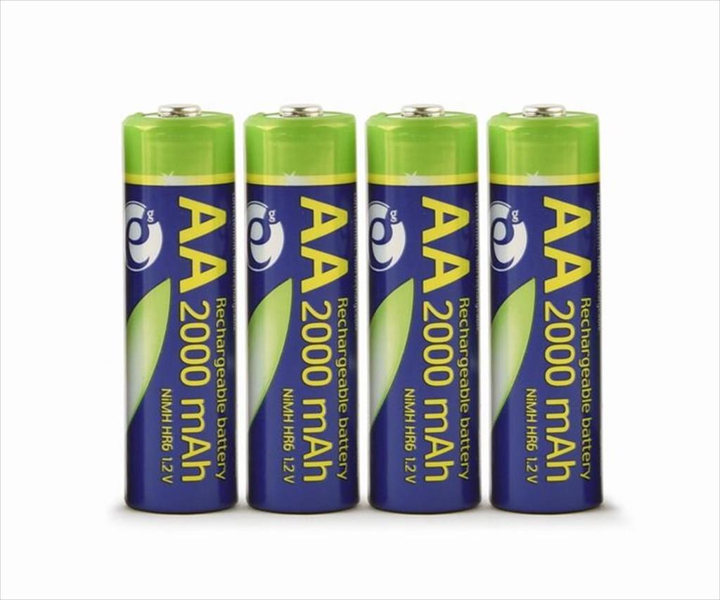 Battery GEMBIRD RECHARGEABLE, 4xAA HR6, 2000mAh, EG-BA-AA20R4-01 - Image 3