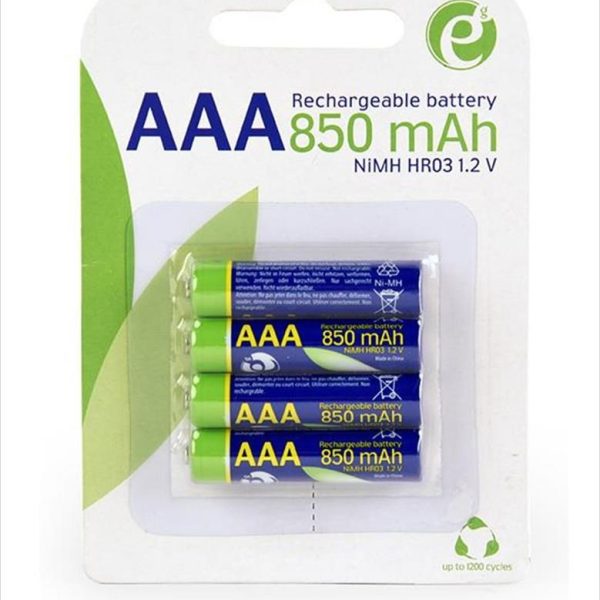 Battery GEMBIRD RECHARGEABLE, 4xAAA HR03, 850mAh, EG-BA-AAA8R4-01