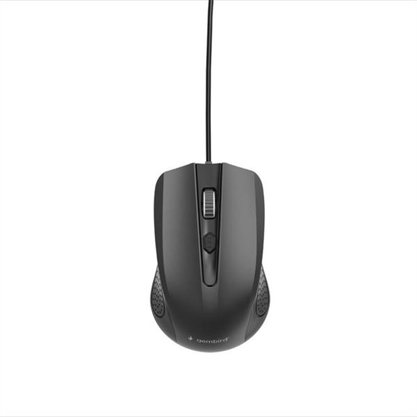 MOUSE WIRED USB GEMBIRD, 1200DPI, black ,MUS-4B-01