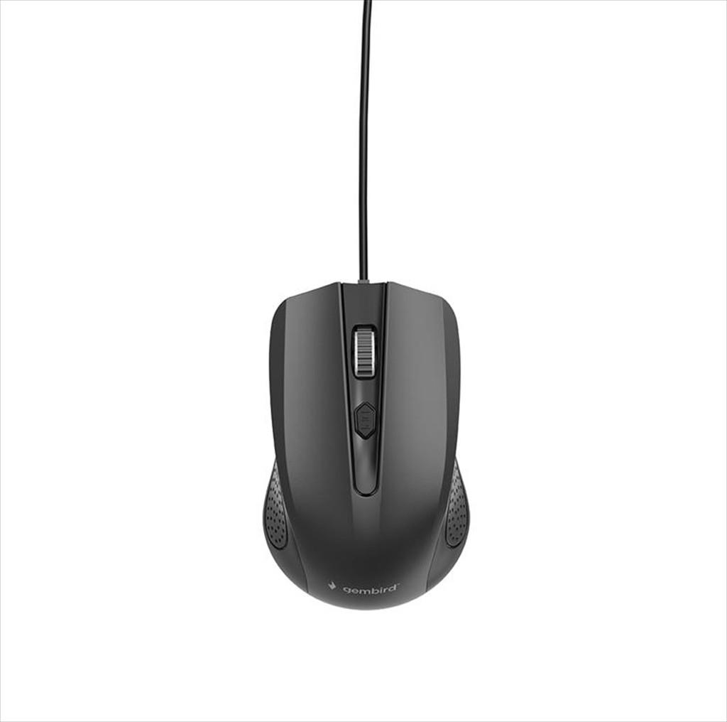MOUSE WIRED USB GEMBIRD, 1200DPI, black ,MUS-4B-01