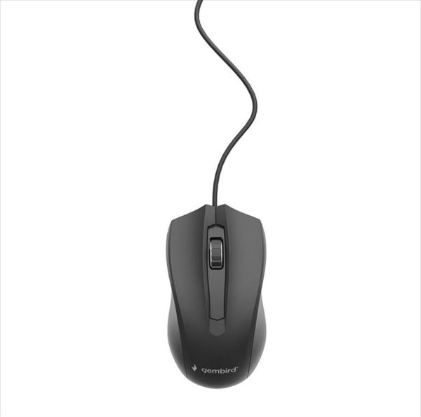 Mouse wired usb gembird, 1000dpi, black , mus-3b-01