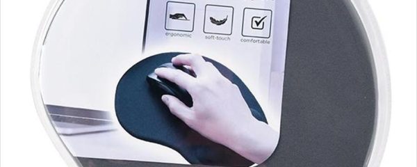 MOUSEPAD GEMBIRD 240x220 mm, GEL wrist support, grey, MP-GEL-GR