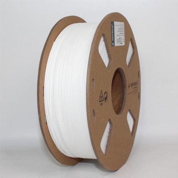 FILAMENT FOR 3D PRINTER PLA 1,75mm 1kg GEMBIRD White, 3DP-PLA1.75-01-W