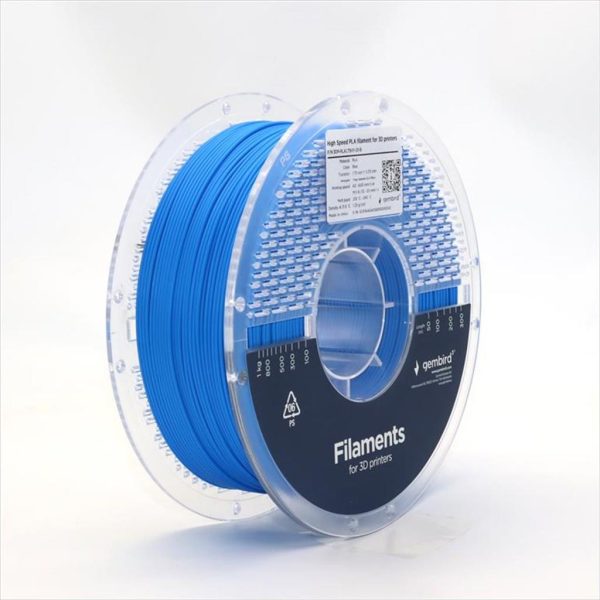FILAMENT FOR 3D PRINTER HIGH SPEED PLA 1,75mm 1kg GEMBIRD Blue, 3DP-PLA1.75HY-01-B