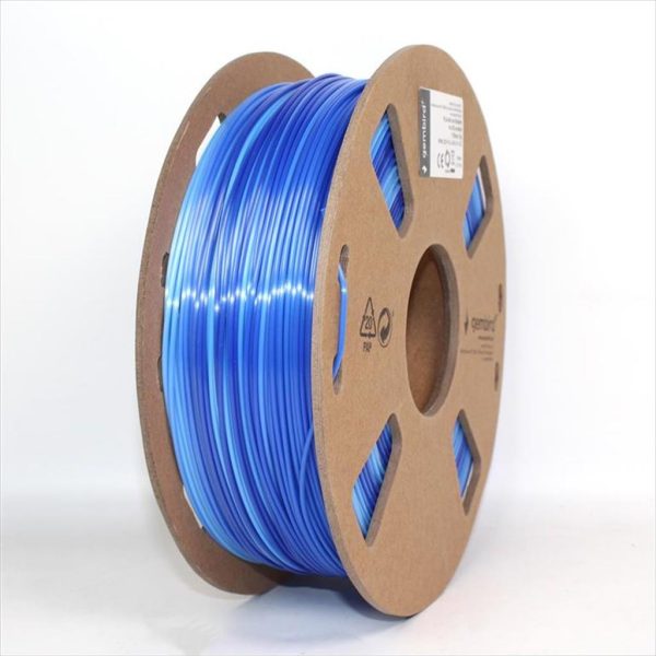 FILAMENT FOR 3D PRINTER PLA Slik Ice 1,75mm 1kg GEMBIRD Ice blue+dark blue, 3DP-PLA-SK-01-ICE