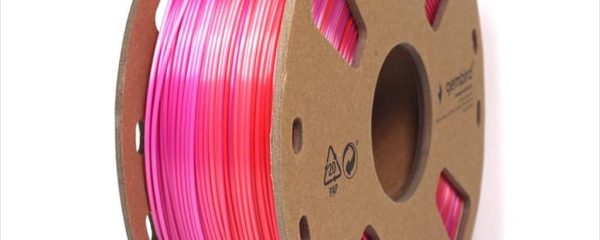 FILAMENT FOR 3D PRINTER PLA Slik Rainbow 1,75mm 1kg GEMBIRD Red/Purple, 3DP-PLA-SK-01-RP