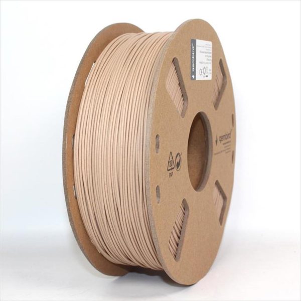 FILAMENT FOR 3D PRINTER PLA Wood natural 1,75mm 1kg GEMBIRD , 3DP-PLA-WD-01-NAT