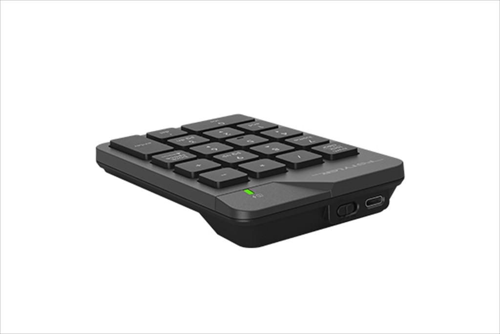 KEYBOARD WIRELESS NUMPAD A4TECH FGK21C, 2.4Ghz, Ultra-Slim, USB Type-C, Black - Image 3