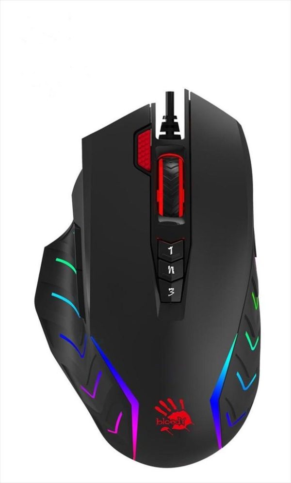 Mouse wired usb a4tech bloody gaming j95s, 8000 cpi, 1ms, rgb, black