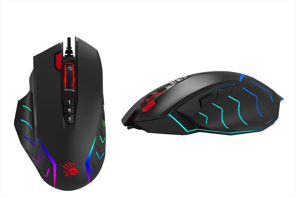 MOUSE WIRED USB A4TECH Bloody Gaming J95S, 8000 cpi, 1ms, RGB, Black - Image 2