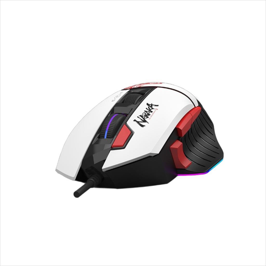MOUSE WIRED USB A4TECH Bloody Gaming W95 Max Naraka, 12000 cpi, 1ms, RGB, Black&White - Image 2