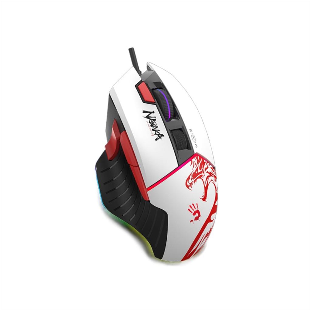 MOUSE WIRED USB A4TECH Bloody Gaming W95 Max Naraka, 12000 cpi, 1ms, RGB, Black&White - Image 3