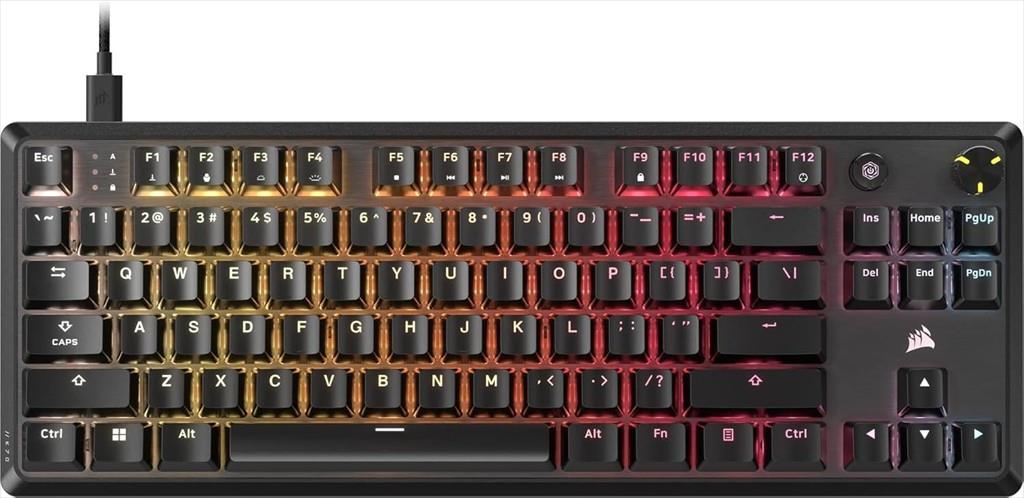 KEYBOARD MECHANICAL CORSAIR K70 RGB MK.2 Core TKL, MLX RED SWITCH v2, Black,CH-911911E-NA - Image 3