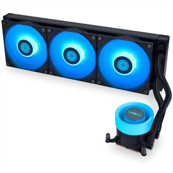 COOLERS CPU AIO LIAN LI GALAHAD II LITE RGB 360, DAISY-CHAINABLE 3x120mm  PWM FAN, Black, GA2L36RB