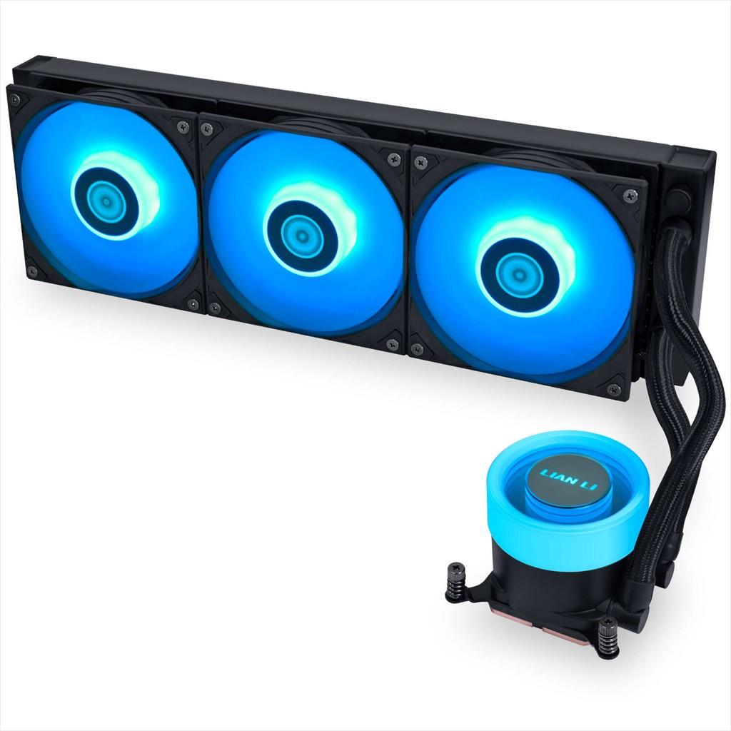 COOLERS CPU AIO LIAN LI GALAHAD II LITE RGB 360, DAISY-CHAINABLE 3x120mm  PWM FAN, Black, GA2L36RB