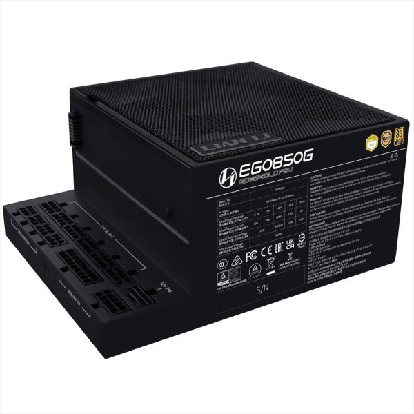PSU 850W LIAN LI EDGE GOLD EG0850 80+ GOLD PCIe 5.1 (L-Shape, w/x4 USB 2.0 & 6 PWM headers), FULL MODULAR Black, EG0850G