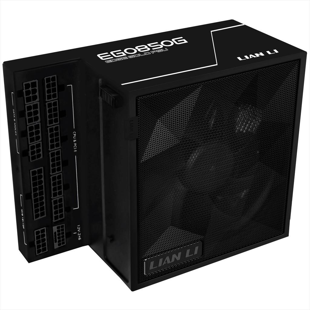 PSU 850W LIAN LI EDGE GOLD EG0850 80+ GOLD PCIe 5.1 (L-Shape, w/x4 USB 2.0 & 6 PWM headers), FULL MODULAR Black, EG0850G - Image 2